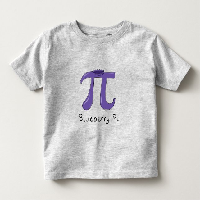 Chemise T-shirt Bleu Pi Cute Math pour enfant (Devant)