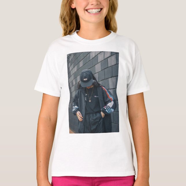Chemise T-shirt citation esprit positif  (Devant)
