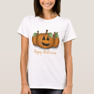 Chemise T-Shirt Citrouilles Peintes