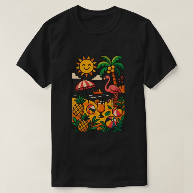 chemise t-shirt classique summer vibes  (Design devant)