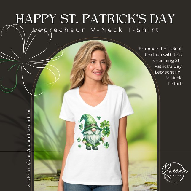 Chemise T-shirt col en V Saint-Patrick Lutins (Créateur téléchargé)