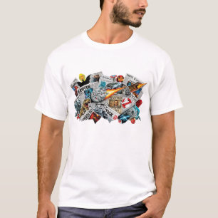 Chemise T-Shirt Collage de Film de Science-Fiction
