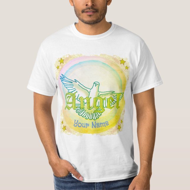Chemise T-Shirt Colombe Ange Chrétien  (Devant)