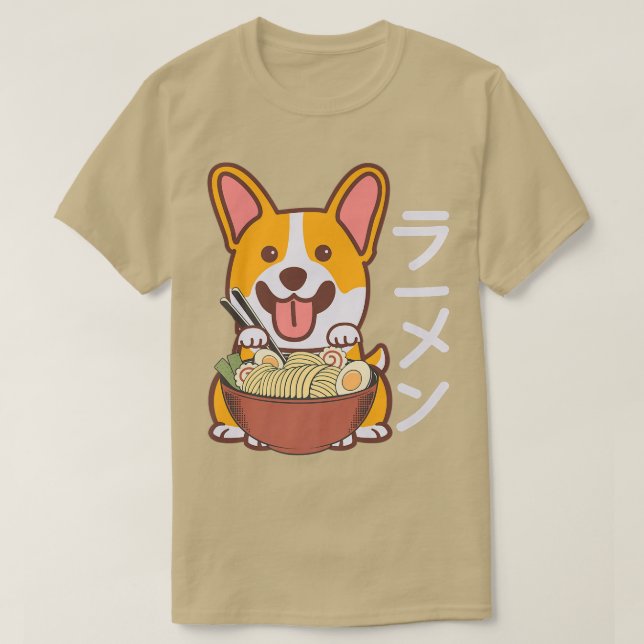 Chemise T-Shirt Corgi Dog Premium (Design devant)