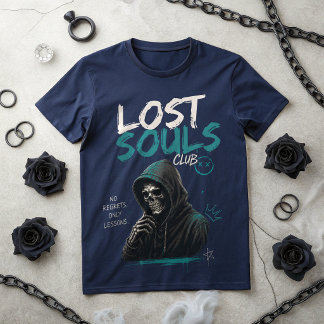 Chemise T-shirt crâne du Lost Souls Club | Gothiqu