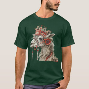Chemise T-Shirt d'Art de Lama Bohème – Style Triba