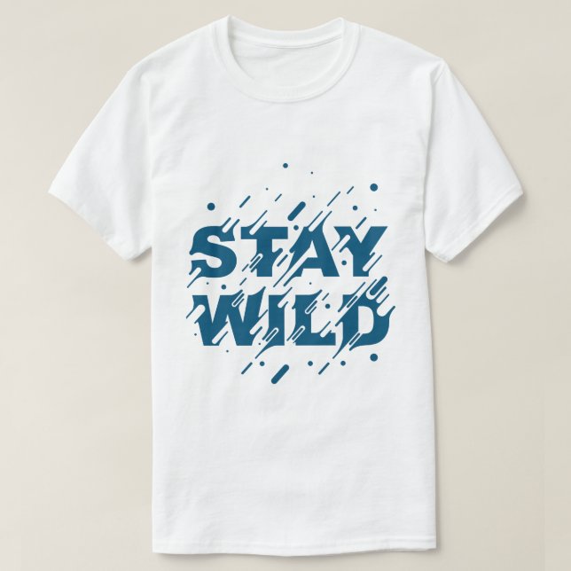 Chemise T-shirt d'aventure Reste Sauvage (Design devant)