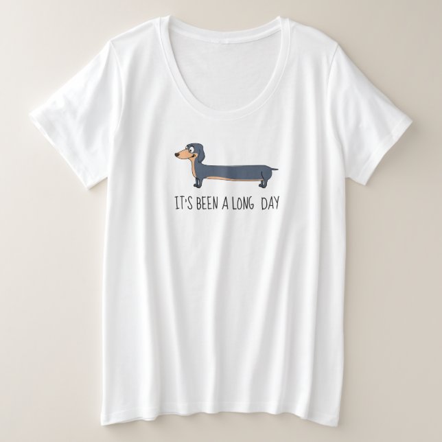 Chemise T-Shirt de base Long Day Dachshund Women's (Design devant)