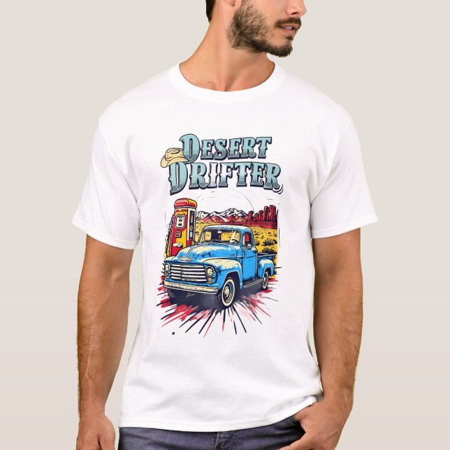 Chemise T-Shirt de base pour hommes de Desert Drif (Devant)