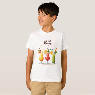 Chemise T-shirt de cocktail d'été mignonne Sip Sip