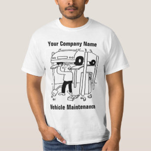 Chemise T-Shirt de dessin animé d'entretien de véh