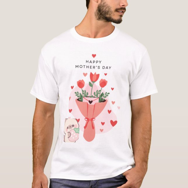 Chemise t-shirt de jour de la fête des mères et de (Devant)