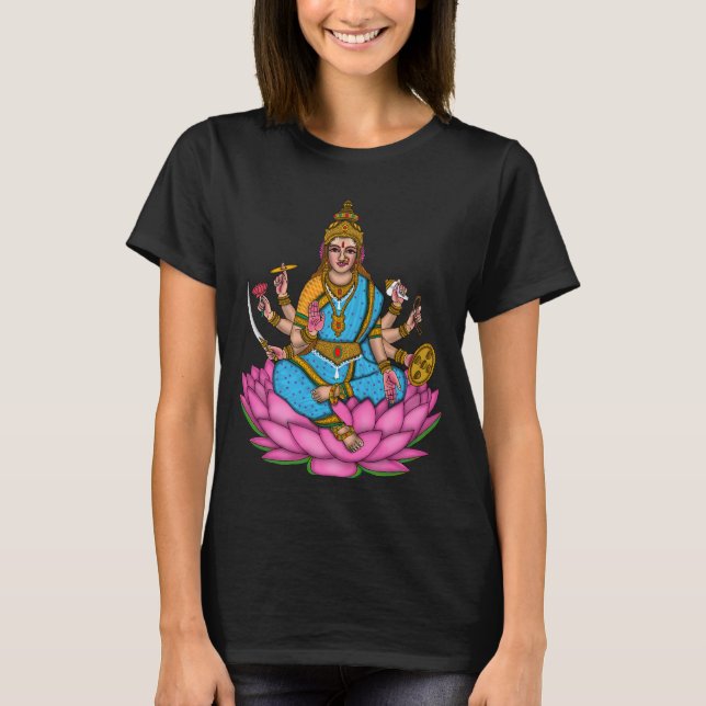 Chemise T-Shirt de la Déesse Lakshmi (Devant)