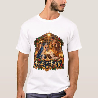 Chemise T-shirt de la Nativité de Bethléem «Paix s