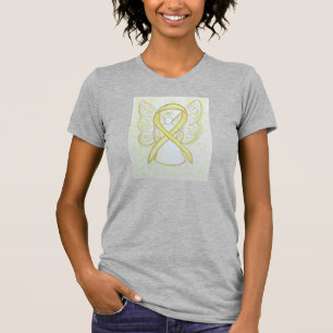 Chemise T-shirt de l'Ange du ruban de sensibilisat