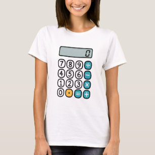 Chemise T-shirt de maths de calculatrice pour ense