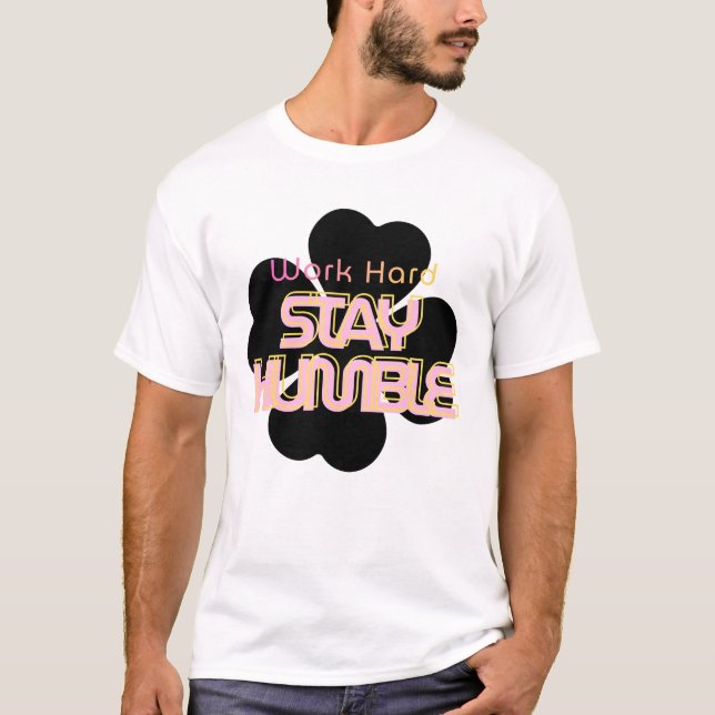 Chemise T-shirt de typographie humble (Devant)