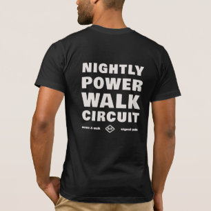 Chemise T-shirt de ville Circuit de marche nocturn