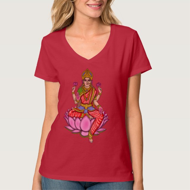 Chemise T-shirt déesse Lakshmi (Devant)