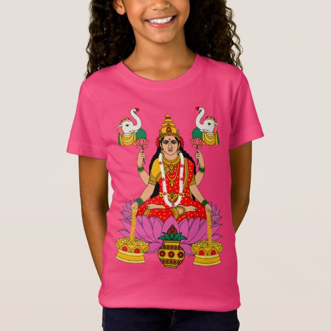 Chemise T-Shirt Déesse Lakshmi – Déesse Hindoue de (Devant)