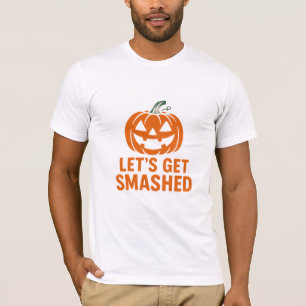 Chemise T-shirt drôle de pumpkin Halloween « Let’s