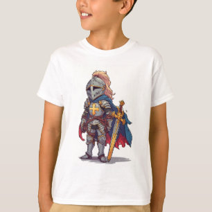 Chemise T-Shirt Enfant Chevalier Templier Croisé