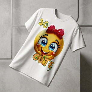 Chemise T-shirt Enfant Visage Emoji Tellement Mign