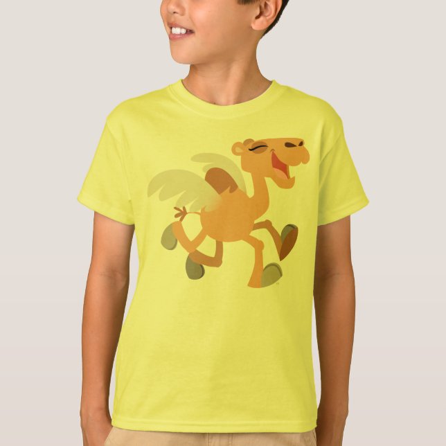 Chemise T-shirt Enfants en Camel ailé en caricatur (Devant)