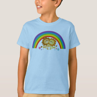Chemise T-shirt Enfants Lions Tango-Cute Arc-En-Ci