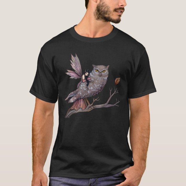 Chemise T-shirt Fée et Hibou (Devant)
