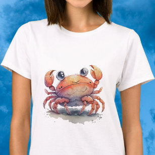 Chemise T-shirt Femme Cute Crab Basic