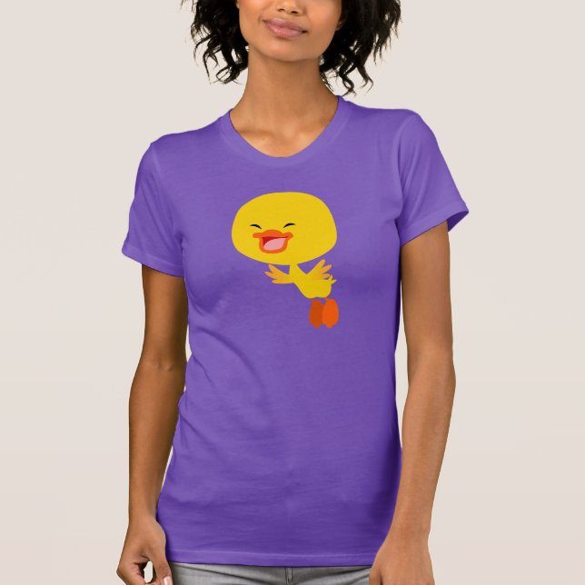 Chemise T-Shirt Femme En Canard Cute (Devant)