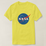 Chemise T-Shirt femme Iconique de la NASA (Jaune S<br><div class="desc">AVIS IMPORTANT : Insignes et identificateurs de la NASA fournis et utilisés avec la permission de la NASA.</div>