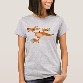Chemise T-shirt Femme Kangaroo Cartoon