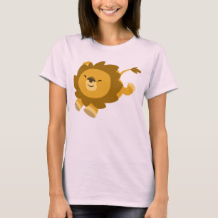 Chemise T-shirt Femme Lion Cartoon Ecstatique