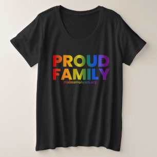 Chemise T-Shirt Fier Famille Femmes Plus Taille