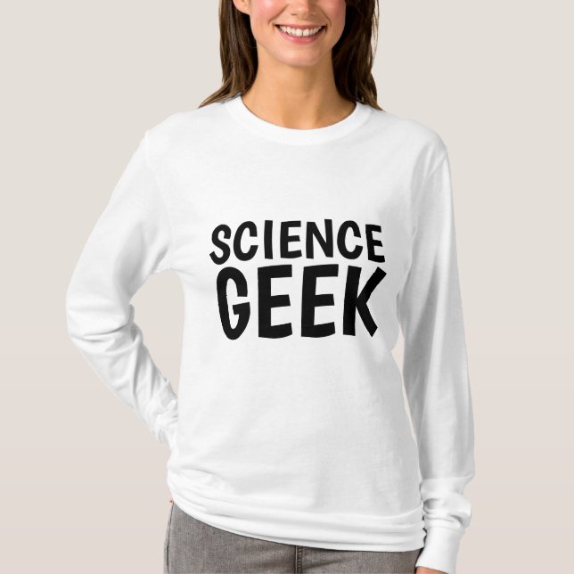 CHEMISE T-SHIRT GEEK DE SCIENCE (Devant)