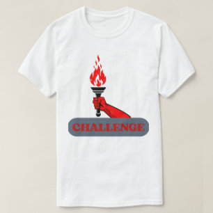 Chemise T-shirt Graphique Torche de Défi Motivat