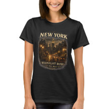Chemise T-shirt graphique vintage New York Midnigh