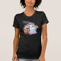 Chemise T-Shirt Halloween Ghost Iridescente