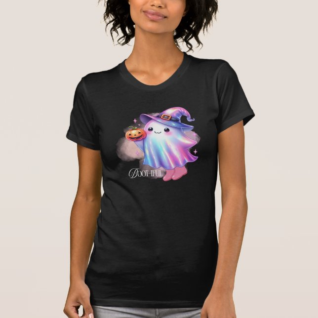 Chemise T-Shirt Halloween Ghost Iridescente (Devant)