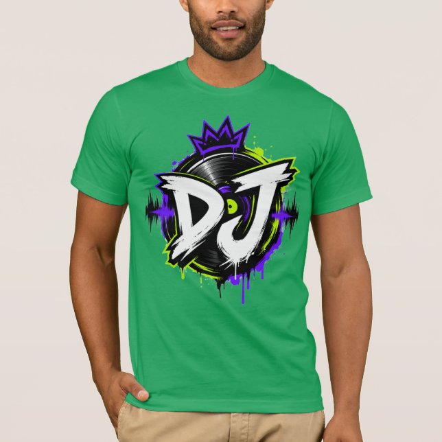 Chemise T-Shirt Logo DJ Neon (Devant)