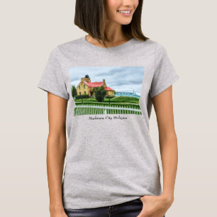 Chemise T-Shirt Mackinac Light and Bridge