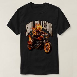 Chemise T-shirt moto flamboyante de collectionneur