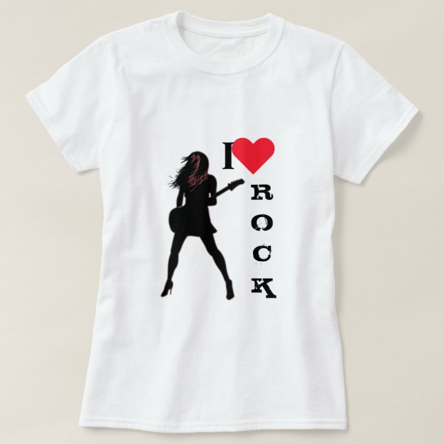 Chemise T-Shirt Musique Rock (Design devant)