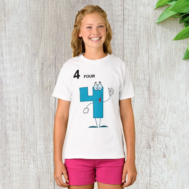 Chemise T-Shirt Numéro 4 Souriant (Créateur téléchargé)