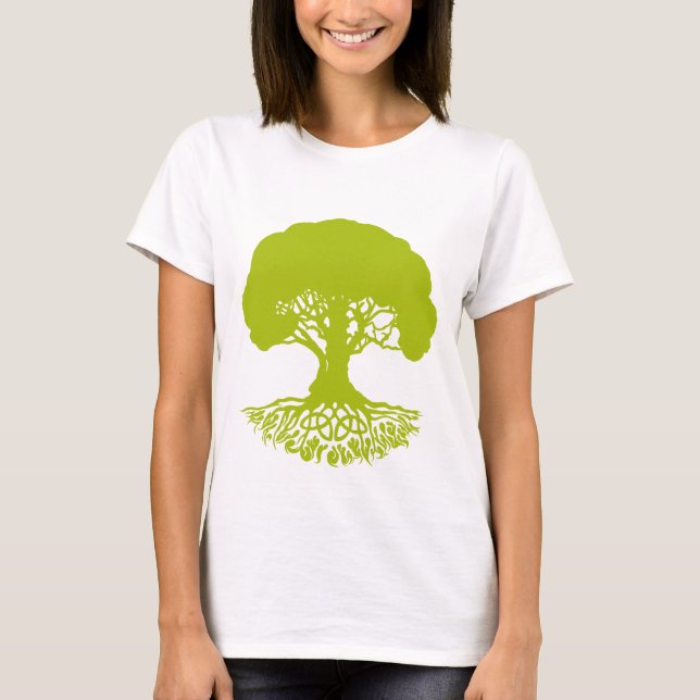 Chemise T-Shirt PatrickCelticIrishTreeofLife-OakLe (Devant)