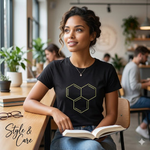 Chemise T-shirt pour femme avec diagramme chimique