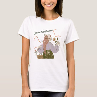 Chemise T-shirt pour fille avec esthétique verte e