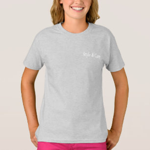 Chemise T-shirt pour filles de marque personnalisé